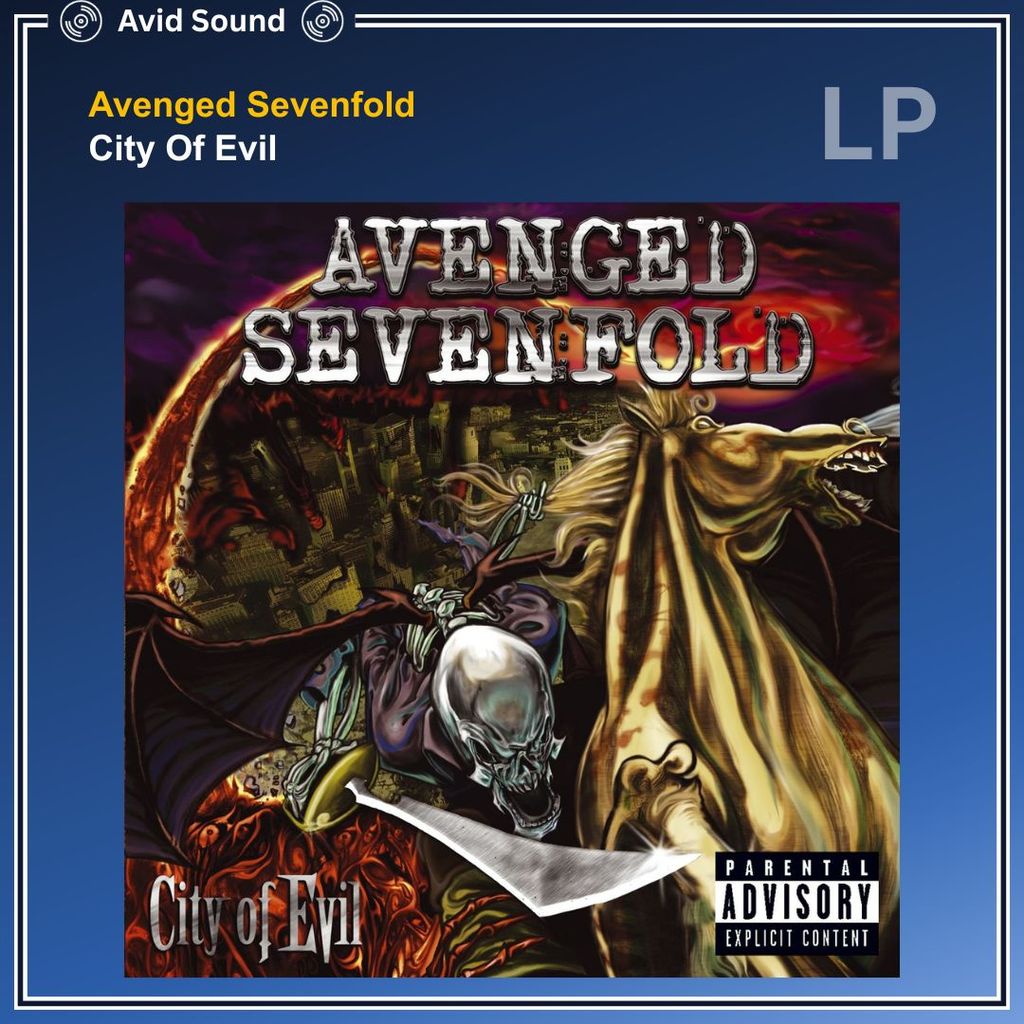 แผ่นเสียง Avenged Sevenfold City Of Evil ใหม่ ซีล Avenged Sevenfold Vinyl LP