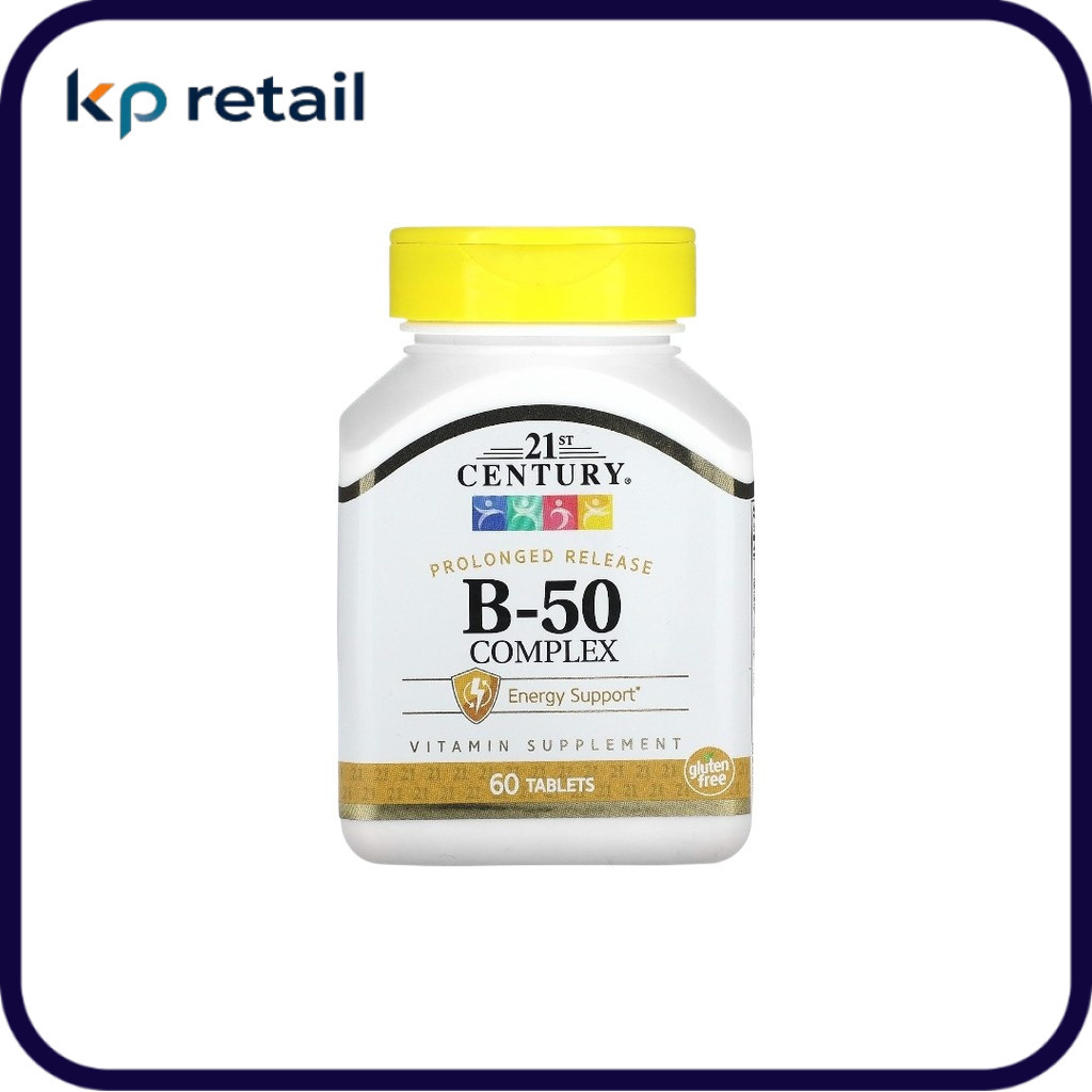 21st Century, B-50 Complex, Prolonged Release, 60 Tablets