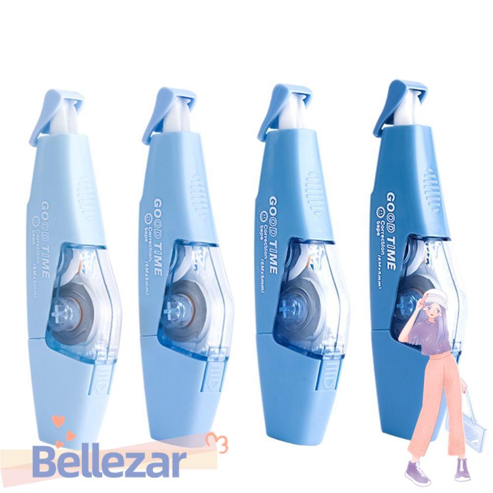 เบลล์ซาร์ 6ชิ้น/เซ็ตเทปแก้ไข,สีไล่ระดับสีความจุขนาดใหญ่เงียบเทปเคลือบ,ที่เรียบง่ายเงียบปากการูปร่างแก้ไขเครื่องเขียนโรงเรียนสํานั