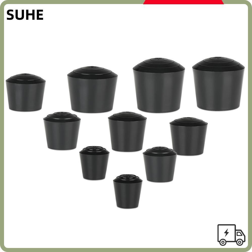 SUHE 10 ชิ้น/แพ็คเก้าอี้ขาหมวกยางแผ่นกันลื่นขาเคล็ดลับชั้น Protectors