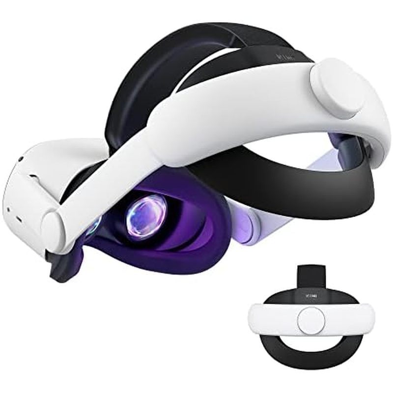 KIWI design K2 Comfort Head Strap Accessories เข้ากันได้กับ Oculus/Meta Quest 2, Elite Strap Replace
