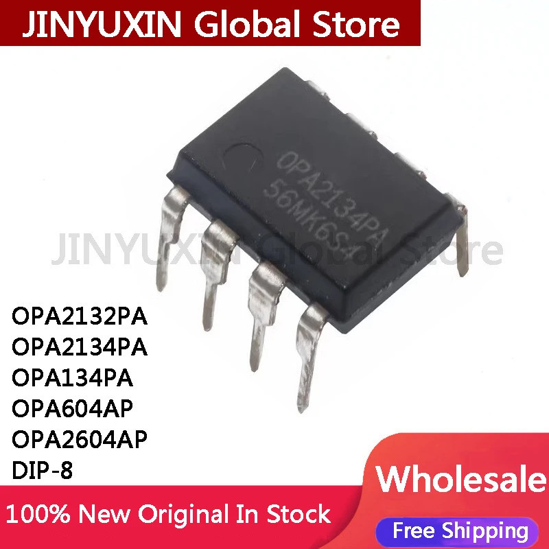 5pcs OPA2132PA OPA2132 OPA2134PA OPA2134 OPA134PA OPA134 OPA604AP OPA604 OPA2604AP OPA2604 DIP-8 ชิป