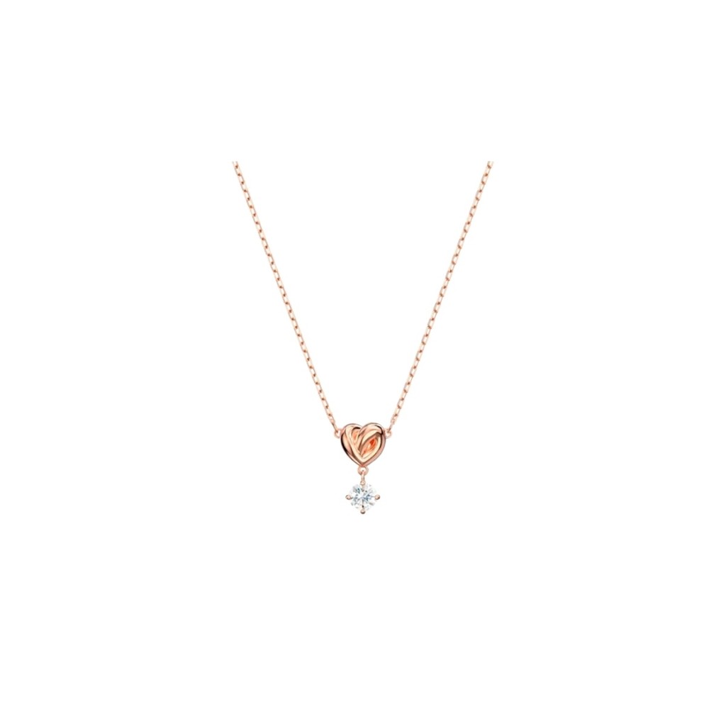 Swarovski قلادة قلب Lifelong — روز جولد (أصلية) — صورة 3