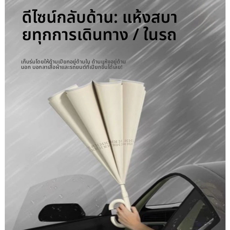 ร่มพับอัตโนมัติแบบย้อนกลับ thumbnail 3