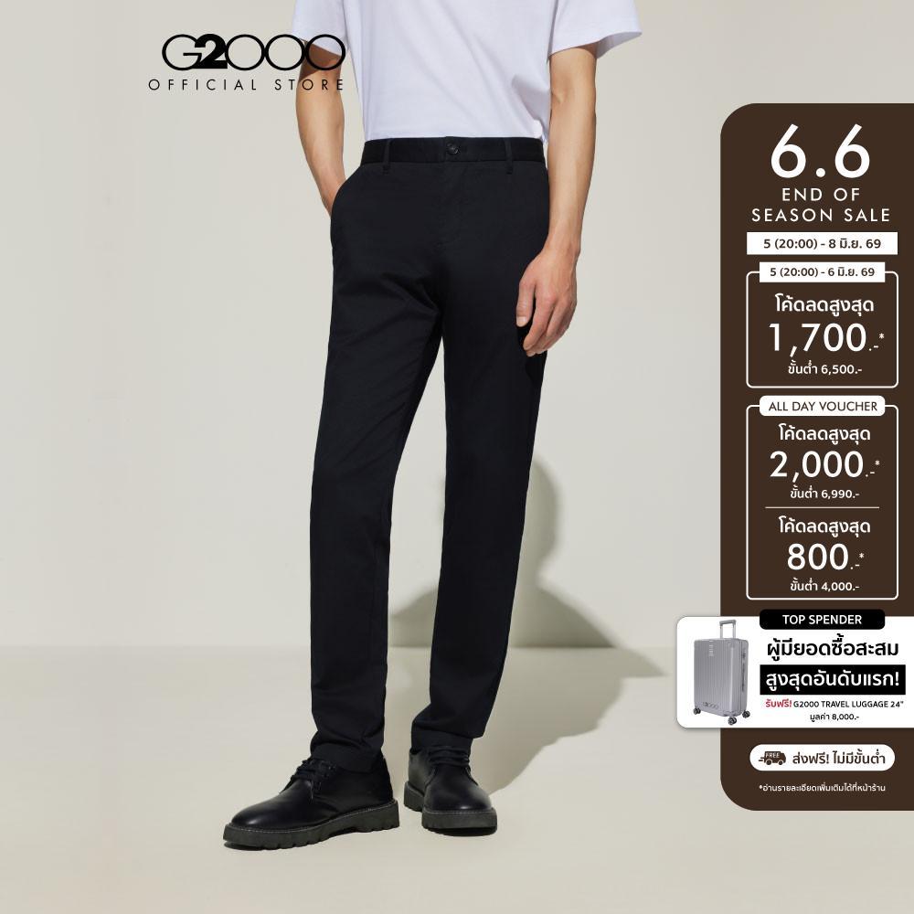 G2000 กางเกงขายาวแบบลำลองสำหรับผู้ชาย Extra Slim Fit รุ่น 5116196599 BLACK