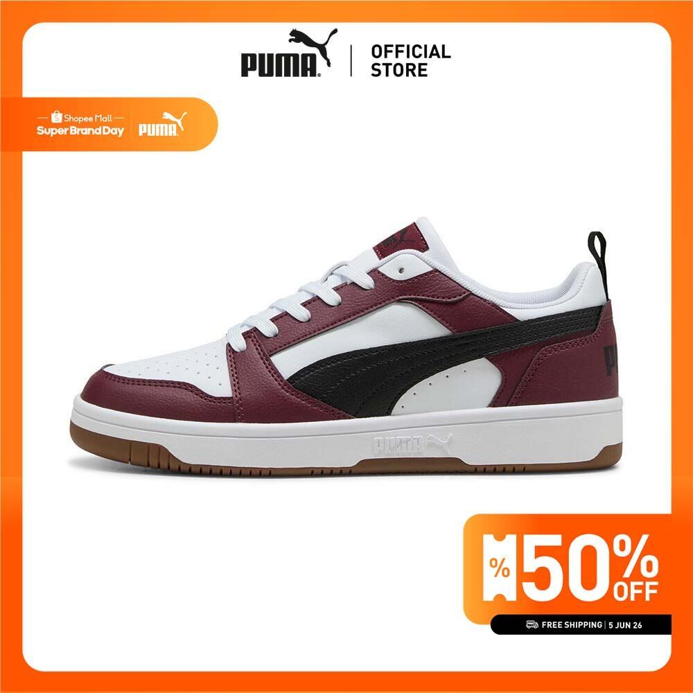 PUMA Rebound V6 Low Sneakers รองเท้าผ้าใบ Rebound V6 Black - Ruby - 39232854