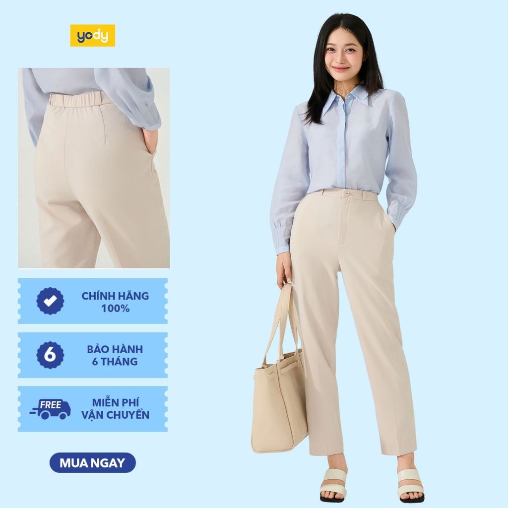 [EASY OFFICE] กางเกงกระเป๋าผู้หญิง YODY ผ่อนคลาย ทันสมัย รูปทรงหรูหรา WOTR26A011