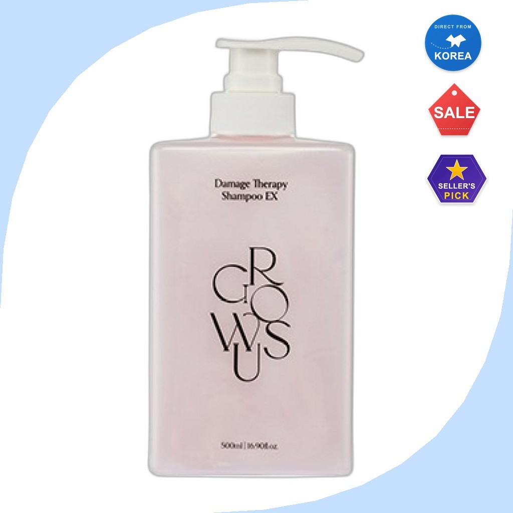 [growus] แชมพูบําบัดความเสียหาย 500 มล. 1 ชิ้น / แชมพูบําบัดความเสียหายเกาหลี / Shine Boosting โดย S