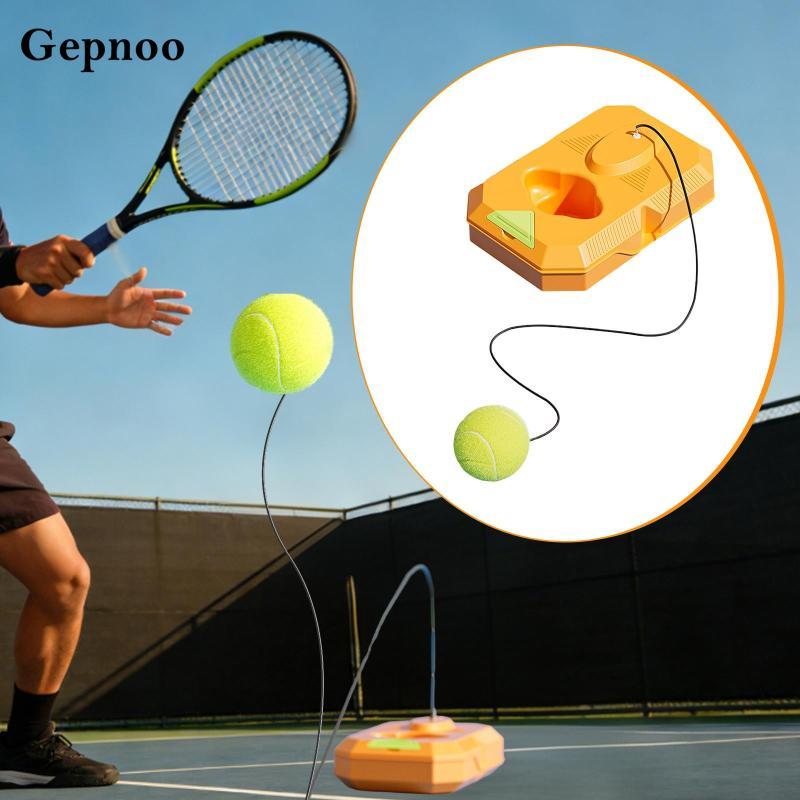 Gepnoo ทนทานลูกฝึกเทนนิส Rebounder Kit อุปกรณ์เดี่ยวแบบพกพาพร้อมสตริงสําหรับวัยรุ่นพัฒนาการทักษะสําหรับเด็ก