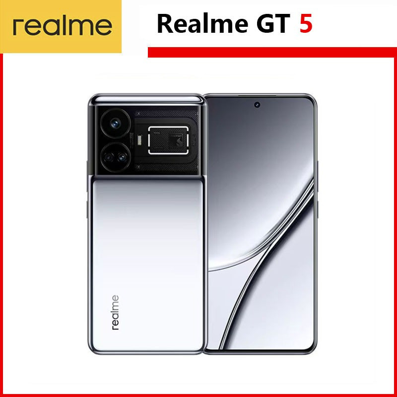 Realme GT5 ( 5G )สมาร์ทโฟน Snapdragon 8 Gen 2 256GB รวมทุกอย่างโทรศัพท์มือสองต้นฉบับสภาพดี