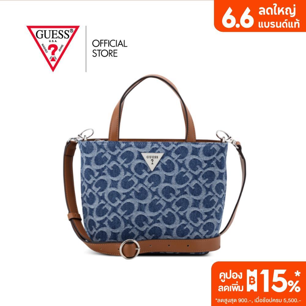 GUESS กระเป๋า รุ่น DE258681 WELLS MINI TOTE สีฟ้า
