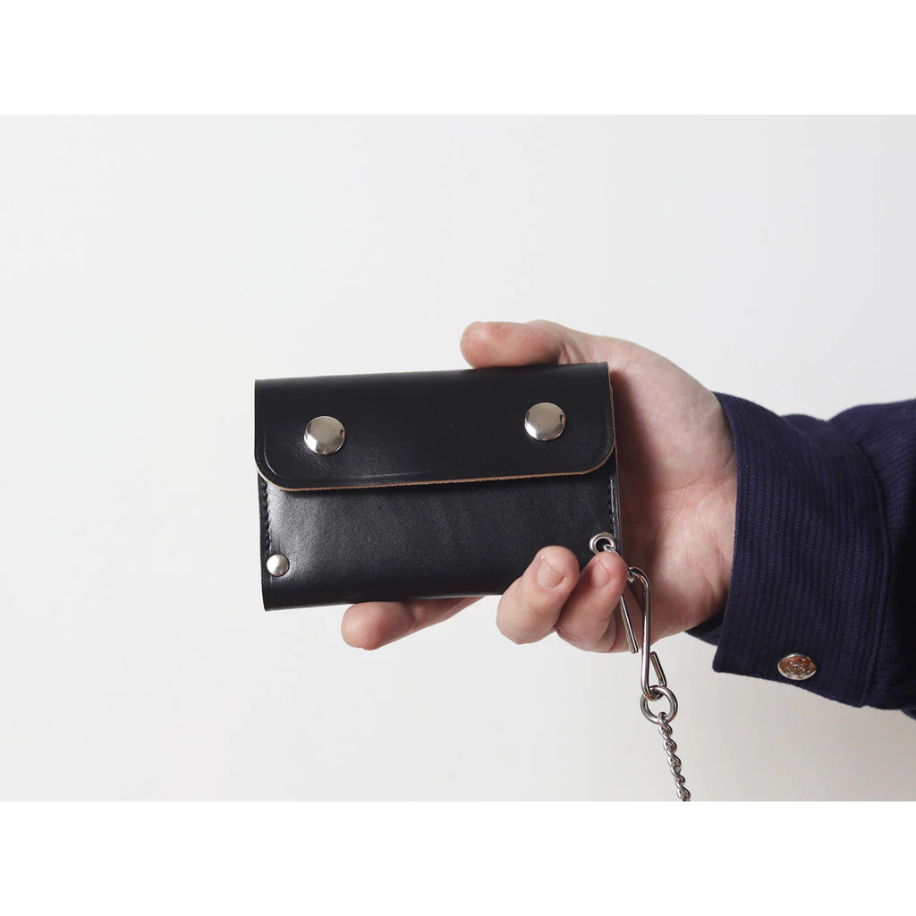 Hardwind Simple Cowhide Card Holder Document Bag Drivers License Drivers License Bag Key Case สามารถใช้กับห่วงโซ่กางเกง thumbnail 4
