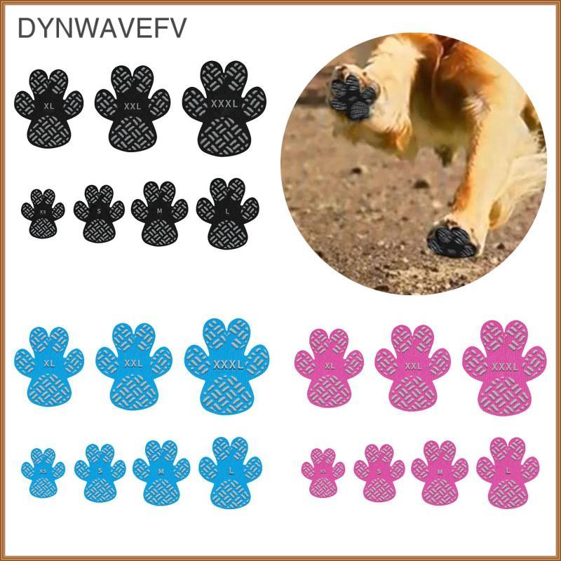 [dynwavefv] 4x แผ่นอุ้งเท้าสุนัขตัวป้องกันอุ้งเท้าสุนัขอุปกรณ์สัตว์เลี้ยงกันน้ํา Stronger Self Sticky Dog Foot Booties ถุงเท้า Paw Grips Traction Pads
