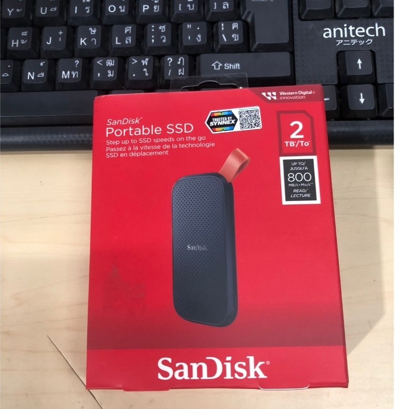 สินค้าล้างสต็อก  SanDisk Portable SSD รุ่น E30 ความจุ 2TB  ความเร็ว 800 MB/s