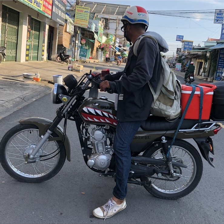 Givi B27NX ด้านหลังติดตั้งบน Suzuki GD110 Zinc Baga - ของแท้ 2 ปี