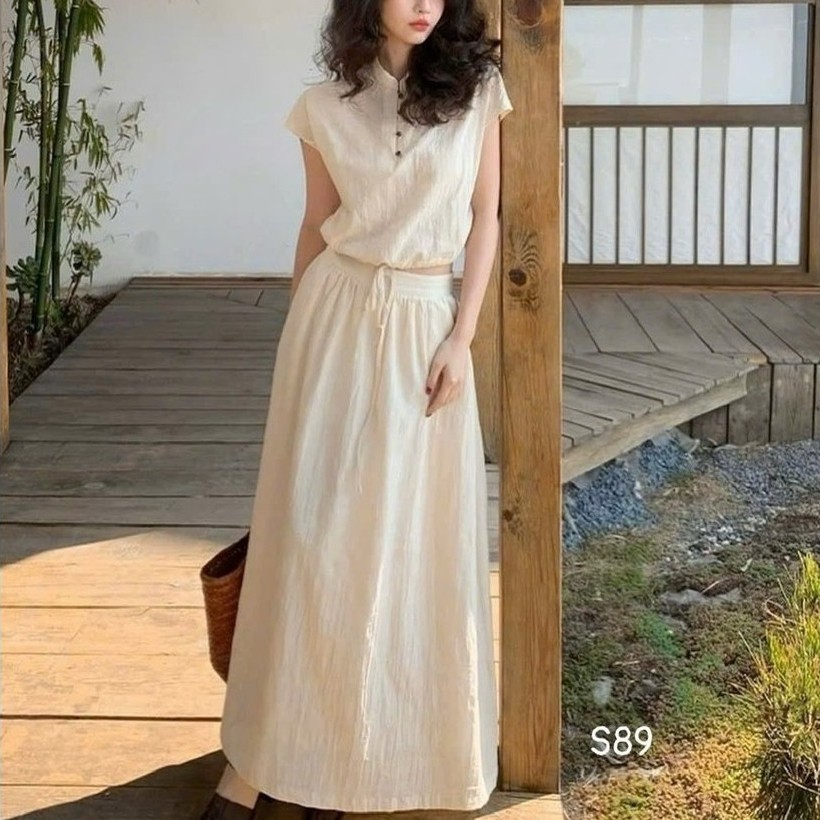 TLT เดรสตูตู คอเต่า แขนหอย เอวยางยืด - รหัส set225