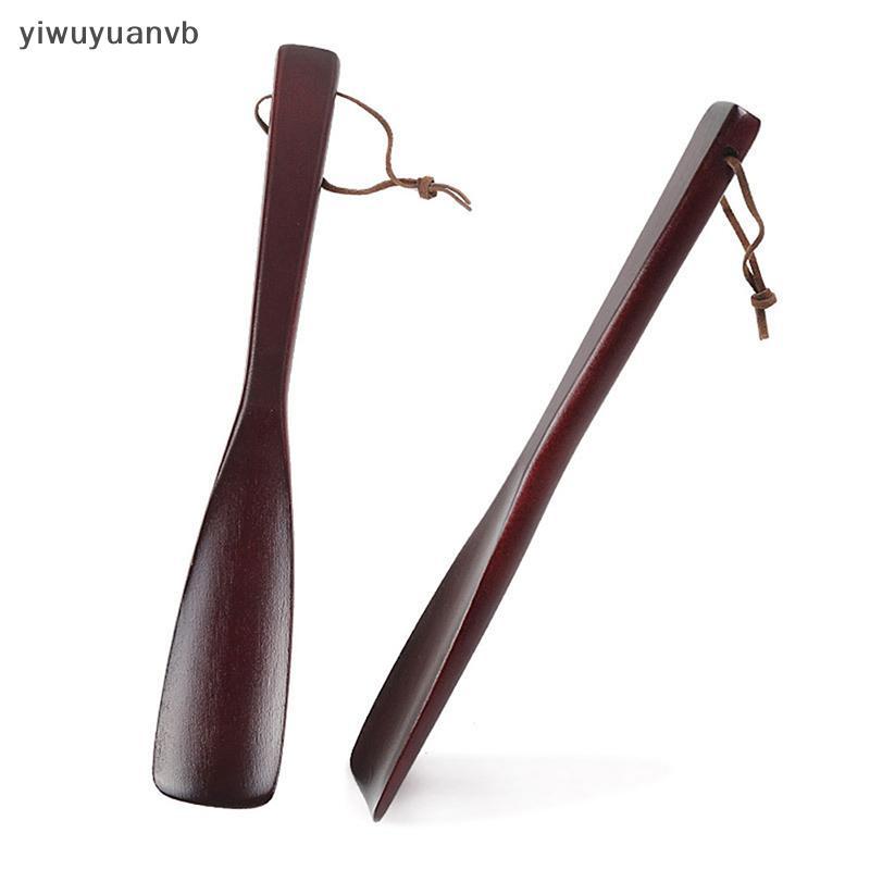 Yiwuyuanvb] แตรรองเท้าไม้มืออาชีพที่จับยาวแบบยืดหยุ่น Shoehorn อุปกรณ์ยกรองเท้าที่มีประโยชน์ ใหม่