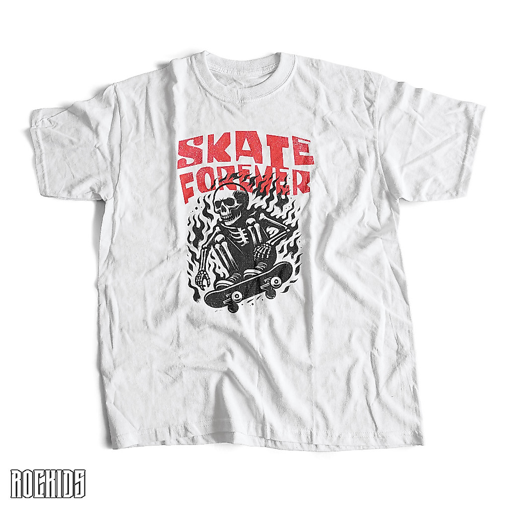 ROCKIDS - SKATE FOREVER - TSHIRT - TEES - KIDSWEAR - SKATE FOREVER T-SHIRT - SKATE FOREVER TEES - KI