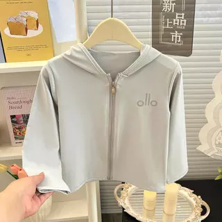 MooDeng Baby เสื้อคลุมกันแดดเด็ก ชาย หญิง เสื้อแจ็กเก็ตกัน UV สำหรับเด็ก 1ขวบ-15ขวบ ตัวเลือก5สี ไซต์80-150CM