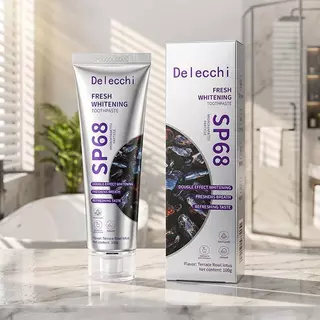 【 ซื้อ 1 แถม 1】 Delecchi SP68 ยาสีฟันไวท์เทนนิ่ง 100g - ขจัดคราบ ลดหินปูน ลมหายใจสดชื่น