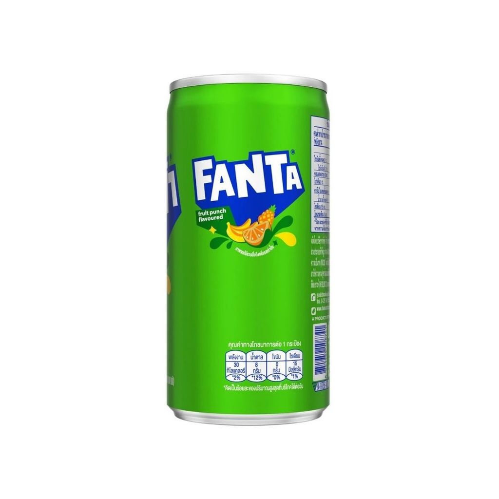 แฟนต้า น้ำอัดลมครีมโซดา Fanta Cream Soda 180ml.