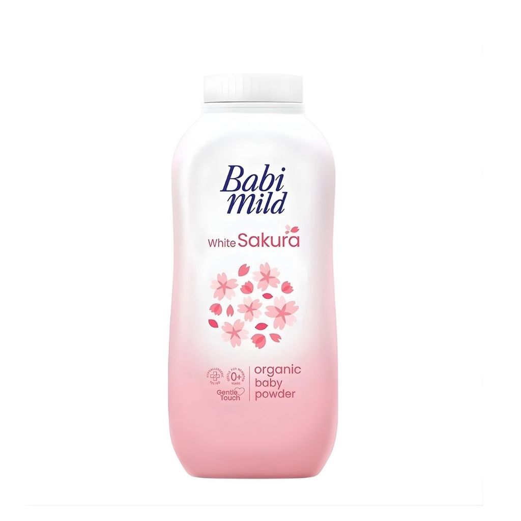 เบบี้มายด์ แป้งเด็กอัลตร้ามายด์ไวท์ซากุระ Baby Mild White Sakura Powder 160g.