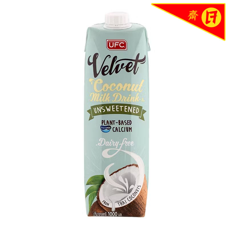 ยูเอฟซีเวลเวทเครื่องดื่มน้ำนมมะพร้าวรสจืด 1000มล UFC Valvet Unsweetened Coconut Milk Drink 1000ml [8850025071026 ]