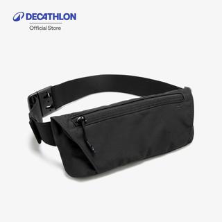 Decathlon Running Belt With 2-Compartment Pockets กระเป๋าคาดเอววิ่ง Kiprun ใส่สมาร์ทโฟนได้ รุ่น Basic 2 - Black