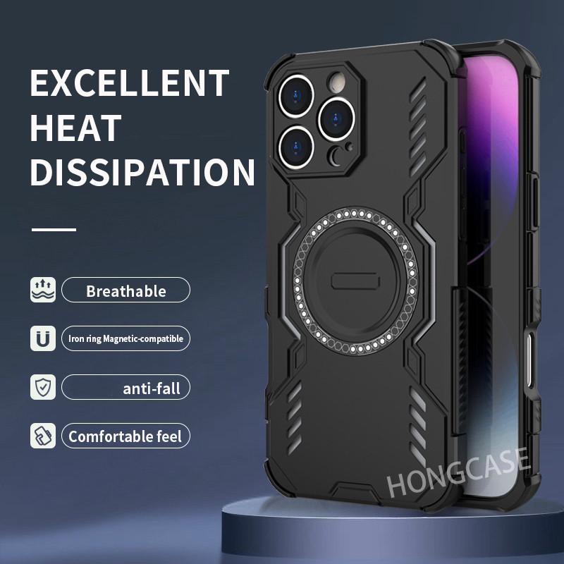 เคสโทรศัพท์สําหรับRealme P4 Power Pro X Lite P4X P4power 4G 5G 2026 Warmteafvoerแม่เหล็กDraadloze LadingปลอกสําหรับLuxury Hard Armorกันกระแทกปกหลัง