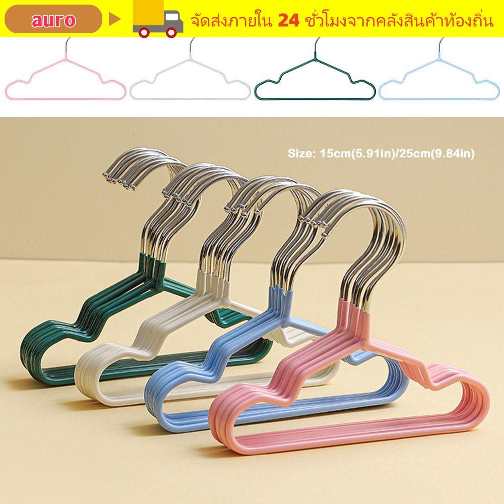 AURO 10 ชิ้นไม้แขวนเสื้อสัตว์เลี้ยง,สีทึบ DIY สัตว์เลี้ยงแขวนเสื้อผ้า,โลหะลื่น MINI Coat Hanger MINI Pet Store