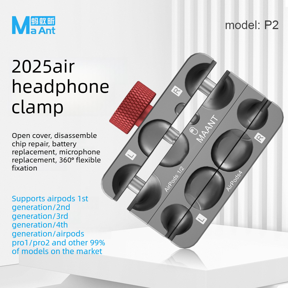 MaAnt P2 AIR หูฟังถอดและประกอบหูฟังติดตั้งสําหรับ AirPods Pro2/Pro/4/3/2/1, เปลี่ยนแบตเตอรี่คงที่ผู้