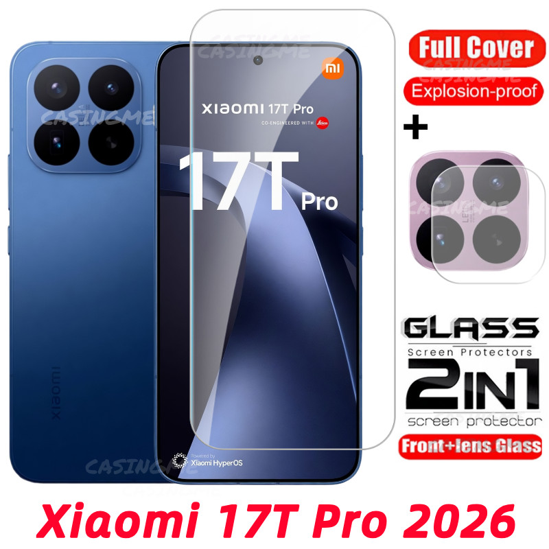 Xiaomi 17T 17TPro 2026 กระจกนิรภัย Flim สําหรับ Xiaomi 17T 17T 17 T T17 17TPro Xiaomi17T Pro Ultra 4G 5G ด้านหน้าฟิล์มกลับเลนส์กระจกกลับกล้องเลนส์ป้องกันหน้าจอ