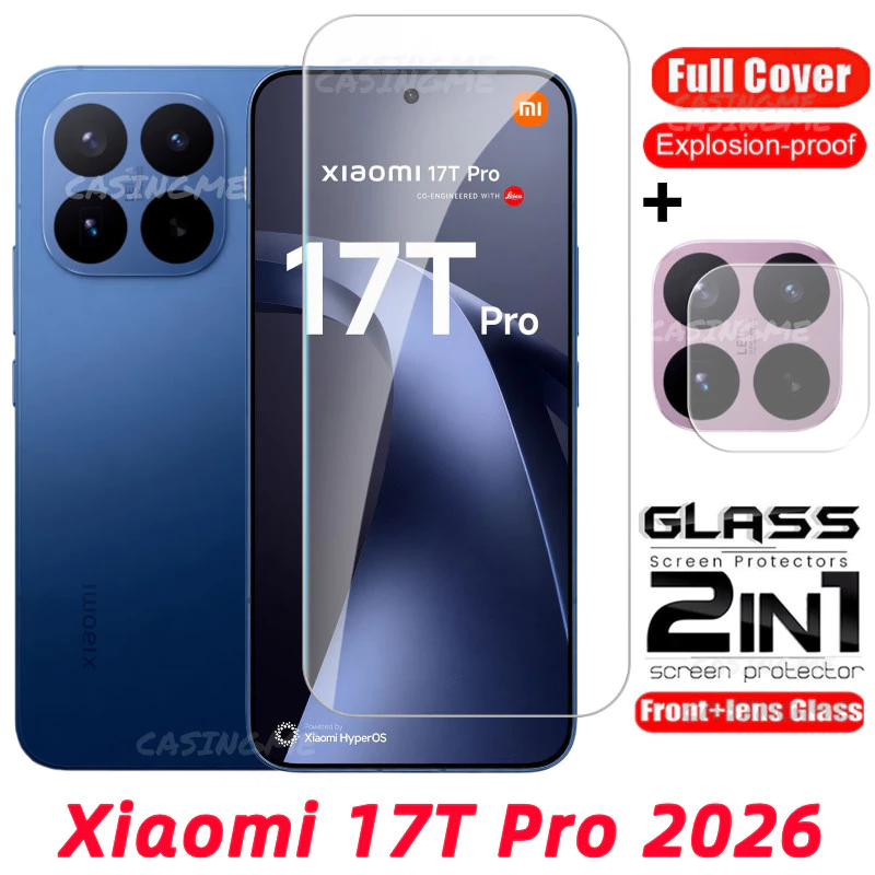 Xiaomi 17T 17TPro 2026 กระจกนิรภัย Flim สําหรับ Xiaomi 17T 17T 17 T T17 17TPro Xiaomi17T Pro Ultra 4G 5G ด้านหน้าฟิล์มกลับเลนส์กระจกกลับกล้องเลนส์ป้องกันหน้าจอ