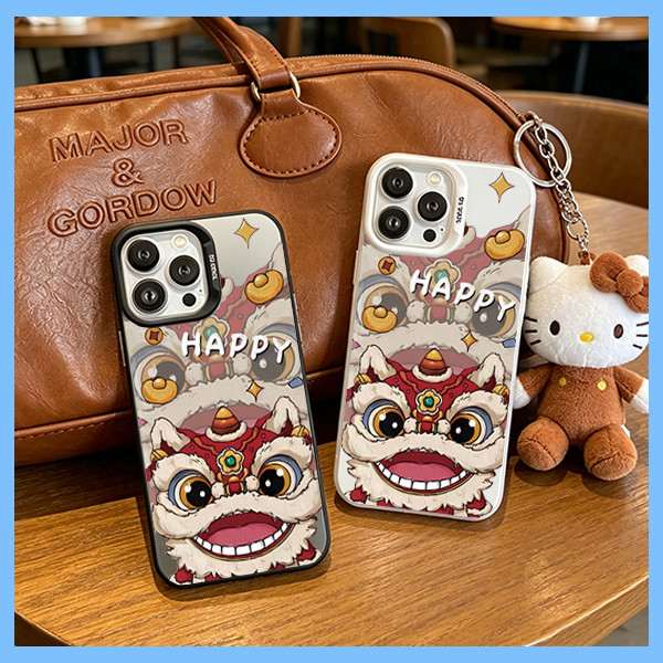 Lunar New Year Lucky Lion Dance CaseiPhone 11/12/13/14/15/16/17/Plus/Pro/Max/Mini/SE/XR/XS/Max/Pro