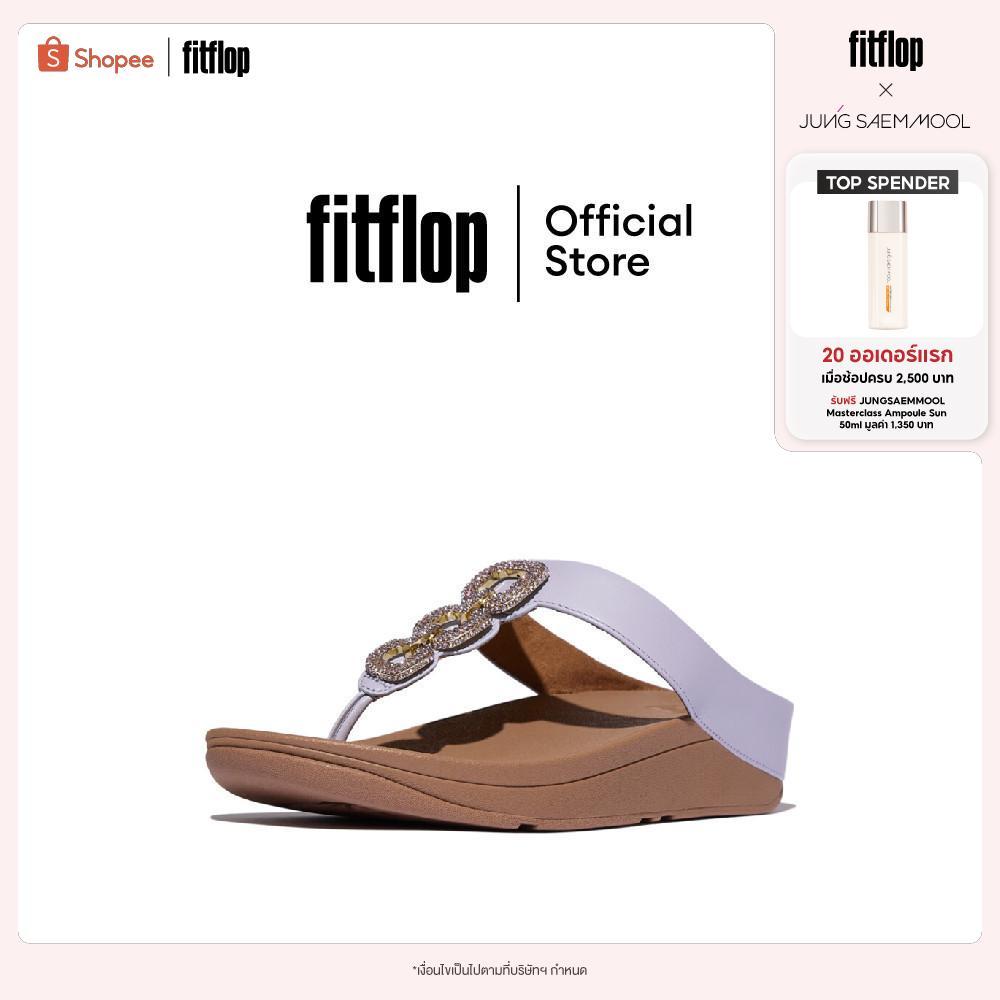FITFLOP FINO CRYSTAL-CHAIN LEATHER รองเท้าแตะแบบหูหนีบผู้หญิง รุ่น HX2-C99 สี PURPLE