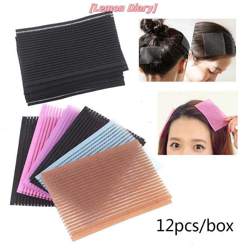 แอลดี| 12 ชิ้นผม Pad ผม Stier คลิป Bang Fixed Seamless Magic Paste โพสต์ Fringe ใหม่