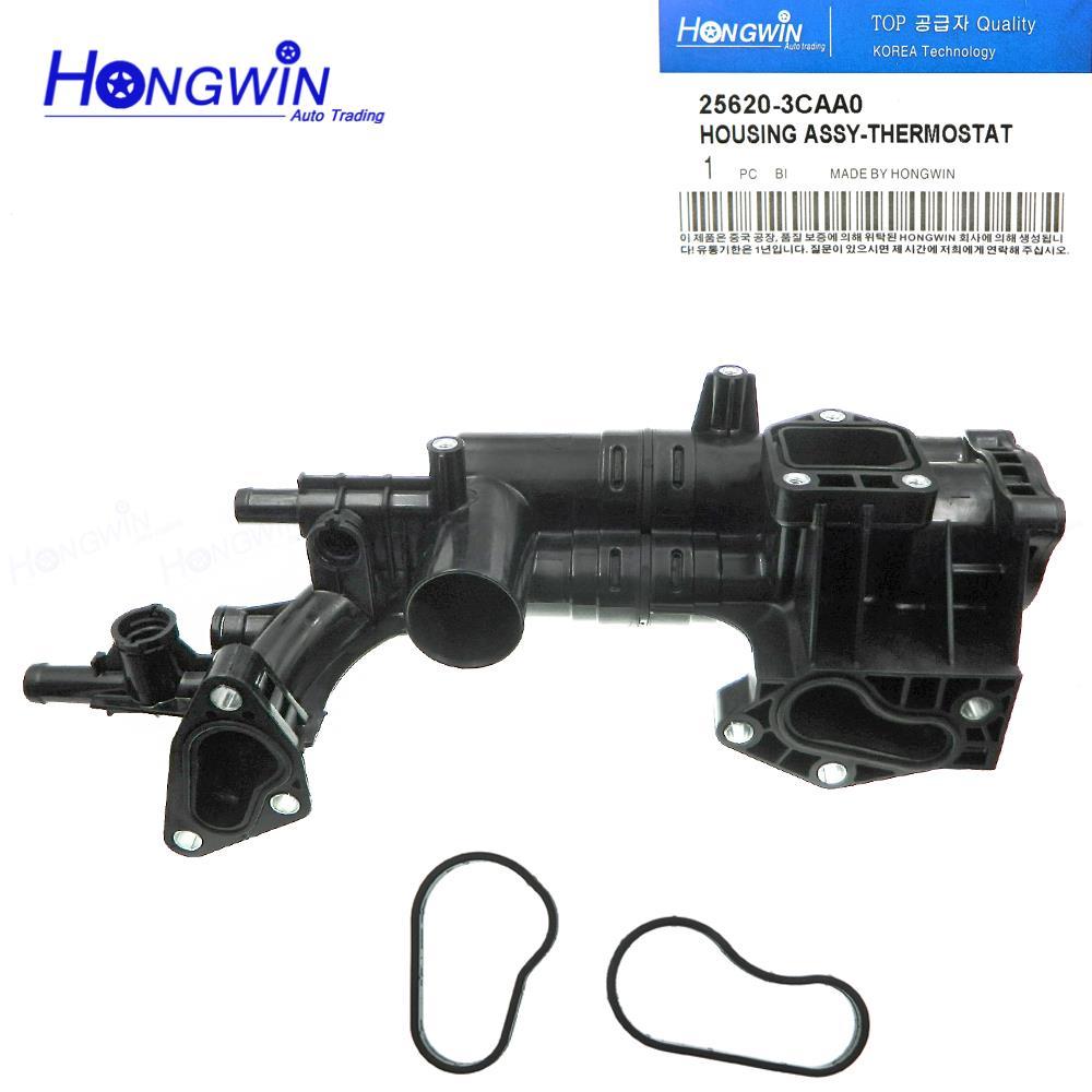 25620-3CAA0 หม้อน้ําเทอร์โมที่อยู่อาศัยสําหรับ Hyundai Santa Fe 10-18 Kia Sorento Sedona 11-18 25620