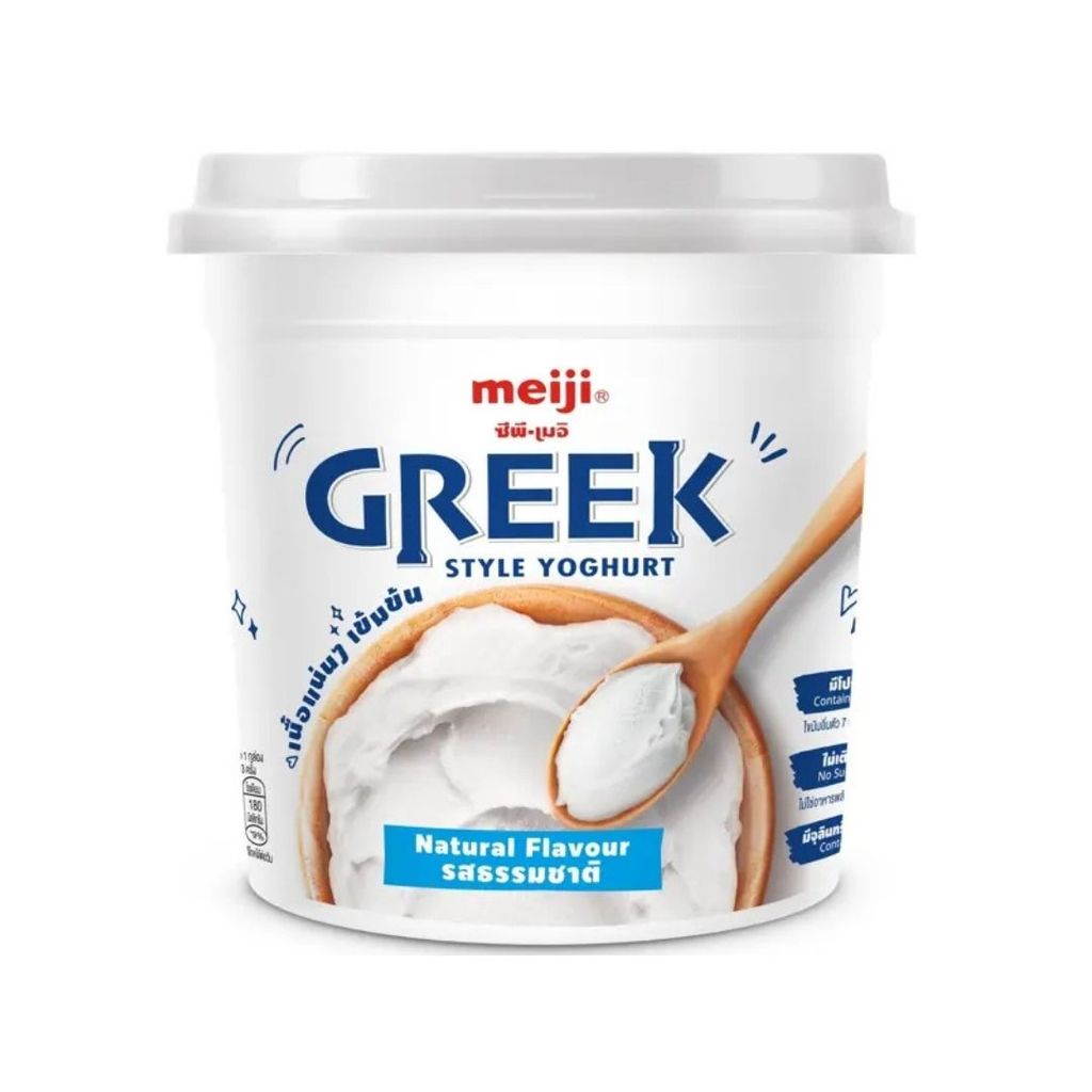 เมจิ กรีกโยเกิร์ตธรรมชาติ Meiji Greek Yoghurt Natural 500g.