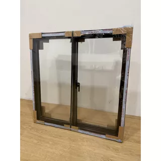 หน้าต่างอะลูมิเนียมบานเลื่อนคู่ ขนาด 80×80 ซม. กระจกนิรภัยแบบเทมเปอร์ ทนทาน ใช้งานได้ยาวนาน ส่งตรงจากโรงงาน