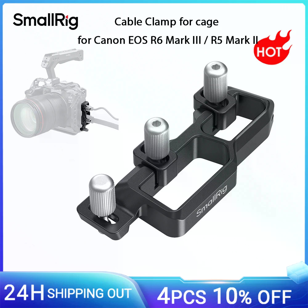 SmallRig R6 Mark III/R5 Mark II Cable Clamp สําหรับกรงสําหรับ Canon EOS R6 Mark III / R5 II เอนชัวร์
