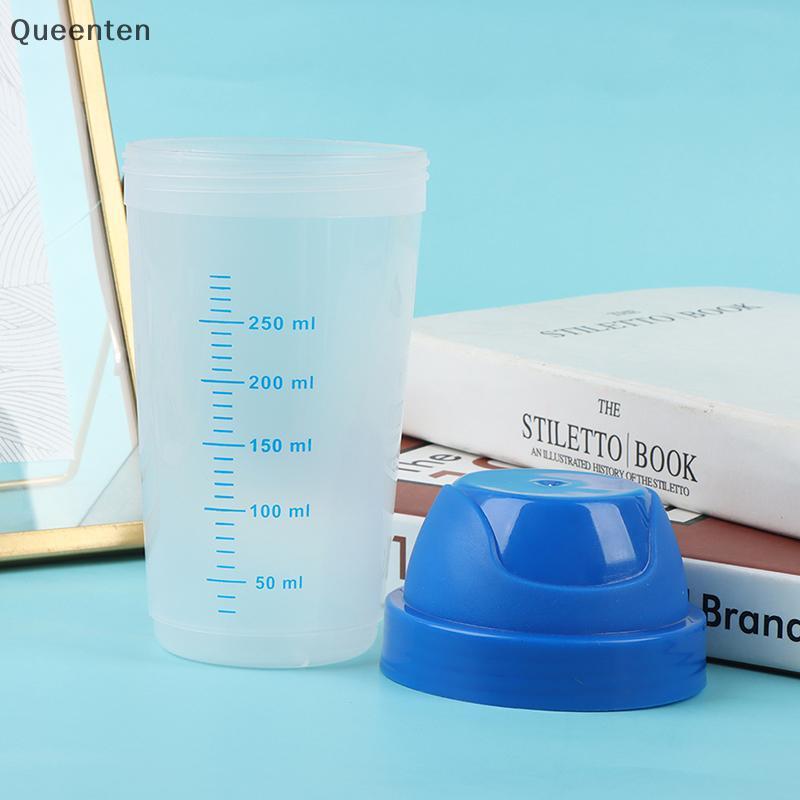 Queenten 300ml Shaker ขวด Creative Milkshake ผงโปรตีนผสมขวด Shake ถ้วย QT