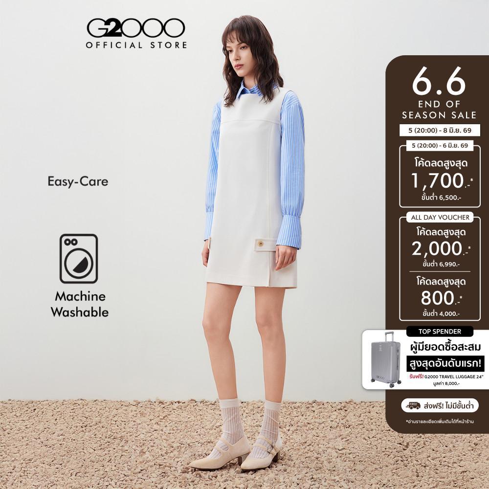 G2000 เดรสสำหรับผู้หญิง ทรง Shift Shape รุ่น 5623112710 BEIGE
