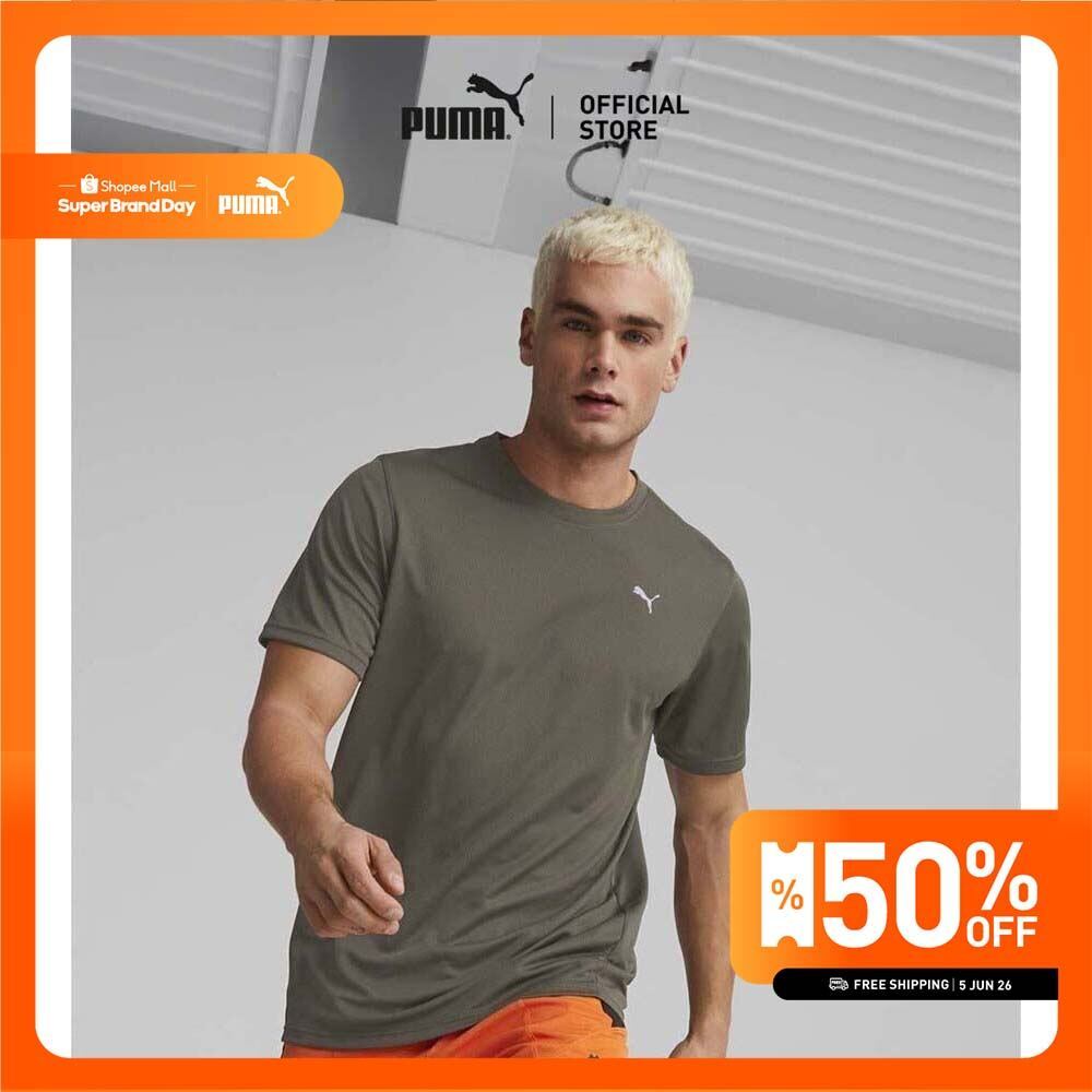 PUMA TRAINING - เสื้อยืดออกกำลังชายแขนสั้น Performance สีเขียว  - 52031473
