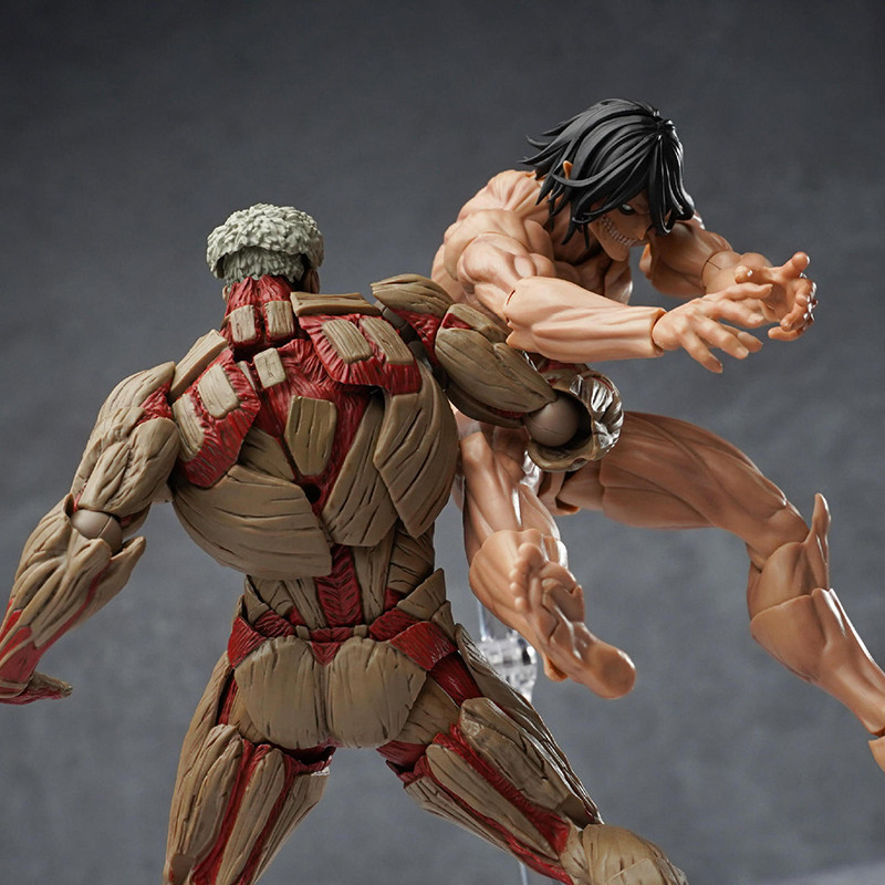 ร้อนในสต็อก Kaiyodo Eren Jaeger Action Figure Amazing Yamaguchi The Armored Titan Figure Attack On Titan อะนิเมะรุ่นของเล่น