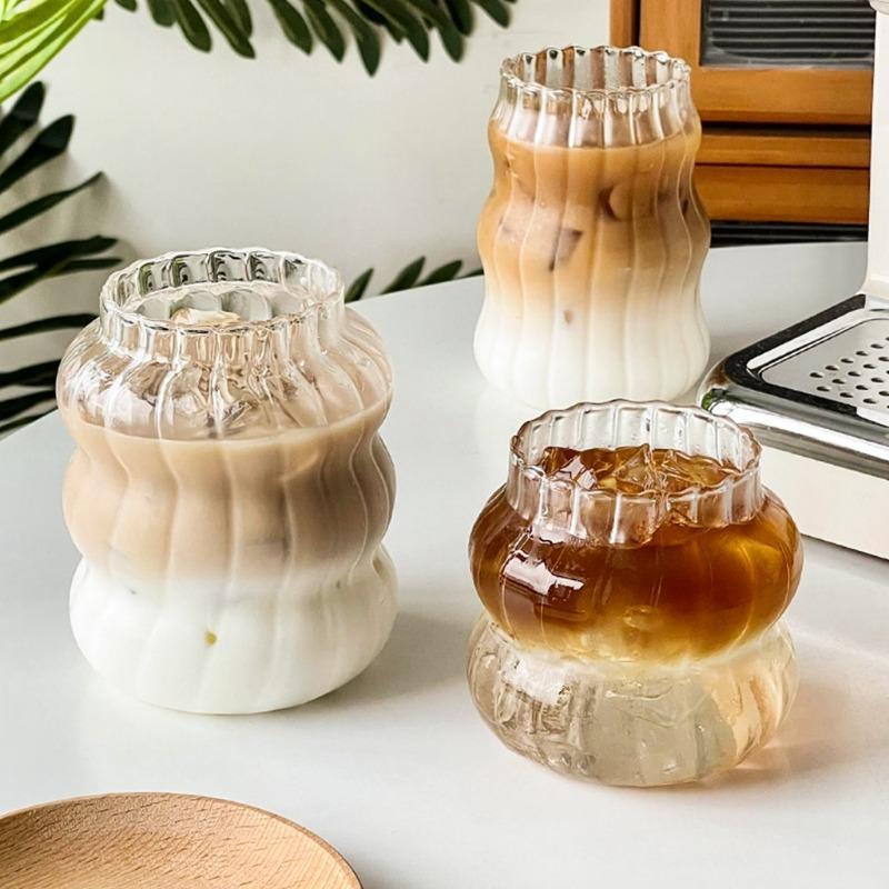 INS ถ้วยชานมแก้วกาแฟ ทรงกลม สไตล์เกาหลี มีขนาดให้เลือก coffee cup