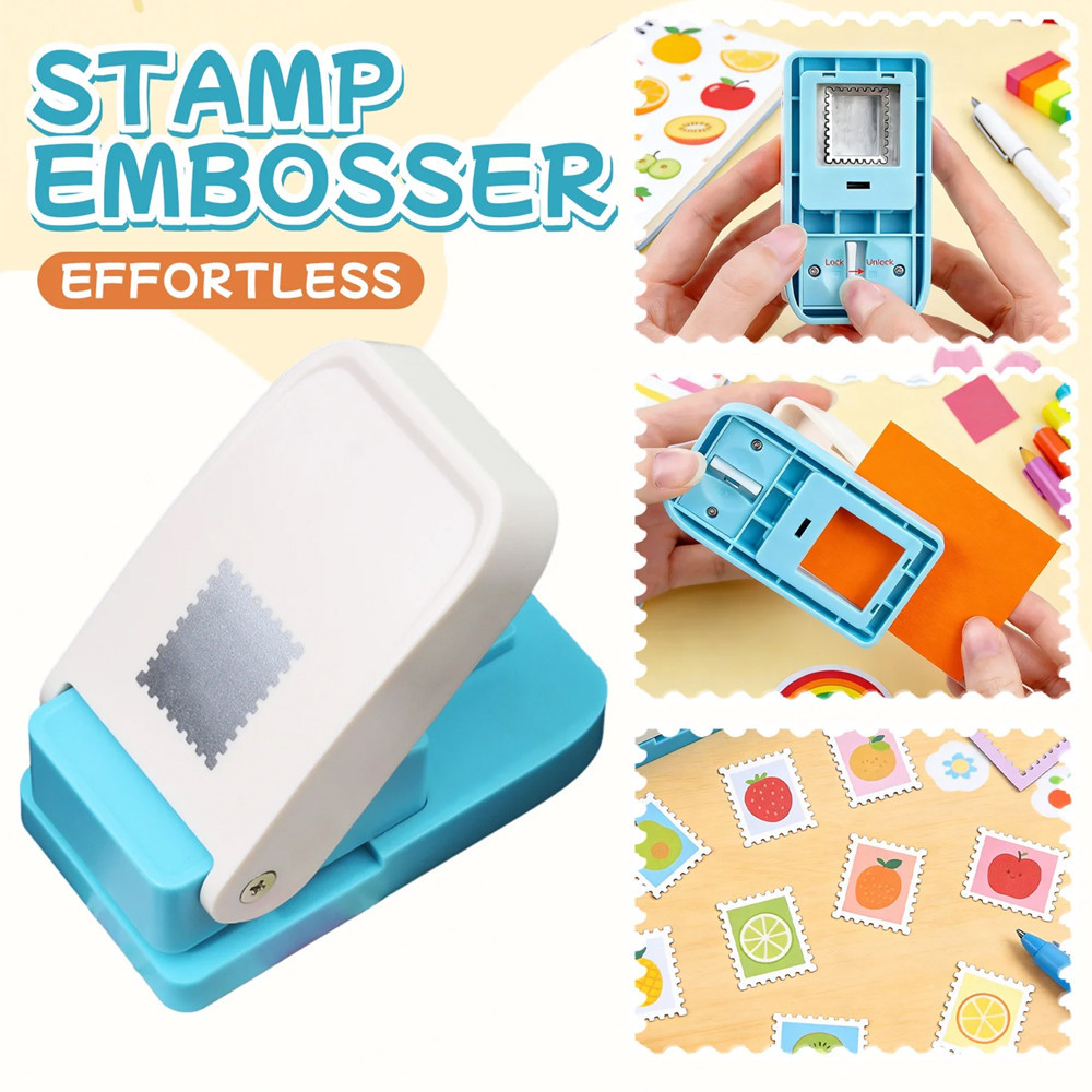 Craft เครื่องลายนูน Punch Round Hole แสตมป์ใหม่ Toothed Punch Embosser