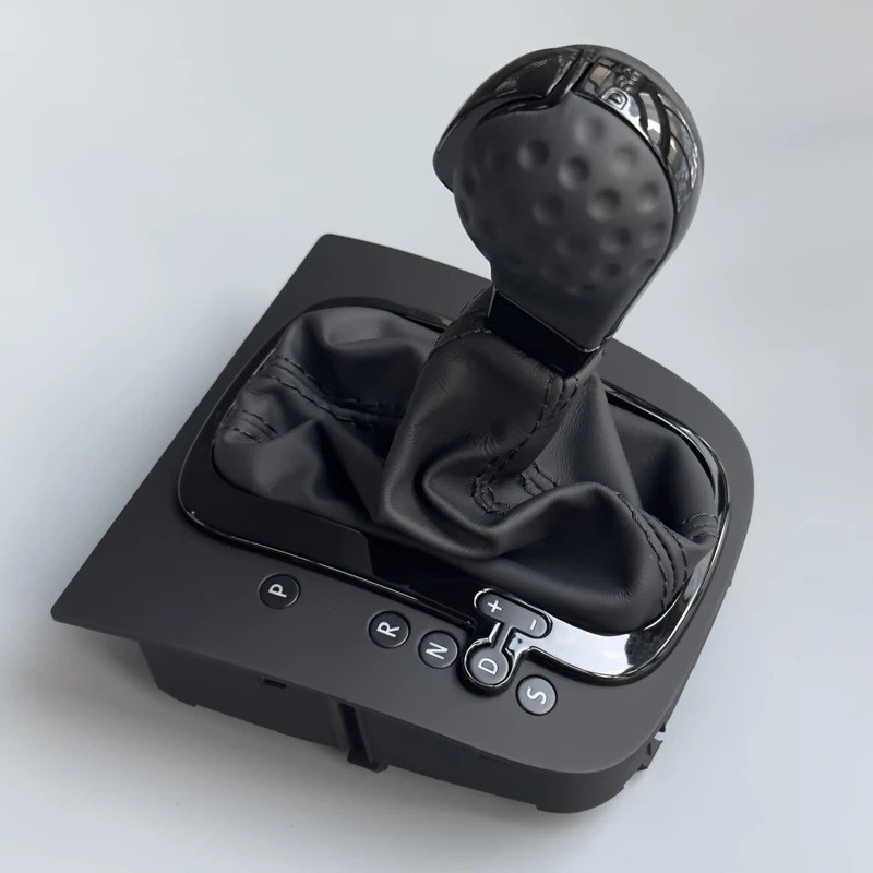 คลาสสิกหนังสีดําเย็บ AT DSG เกียร์ Shift Knob Lever สําหรับกอล์ฟ 6 Golf 5 MK6 MK5 GTI MK6 R32 sciroc
