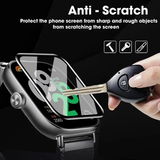 3PCS Clear Screen Protector สําหรับ Redmi Watch 6 5 Active Lite Full Cover HD Hydrogel ฟิล์มสําหรับ Redmi Watch 5 4 3 Lite Active โค้งสีดําขอบฟิล์มแก้วนุ่ม