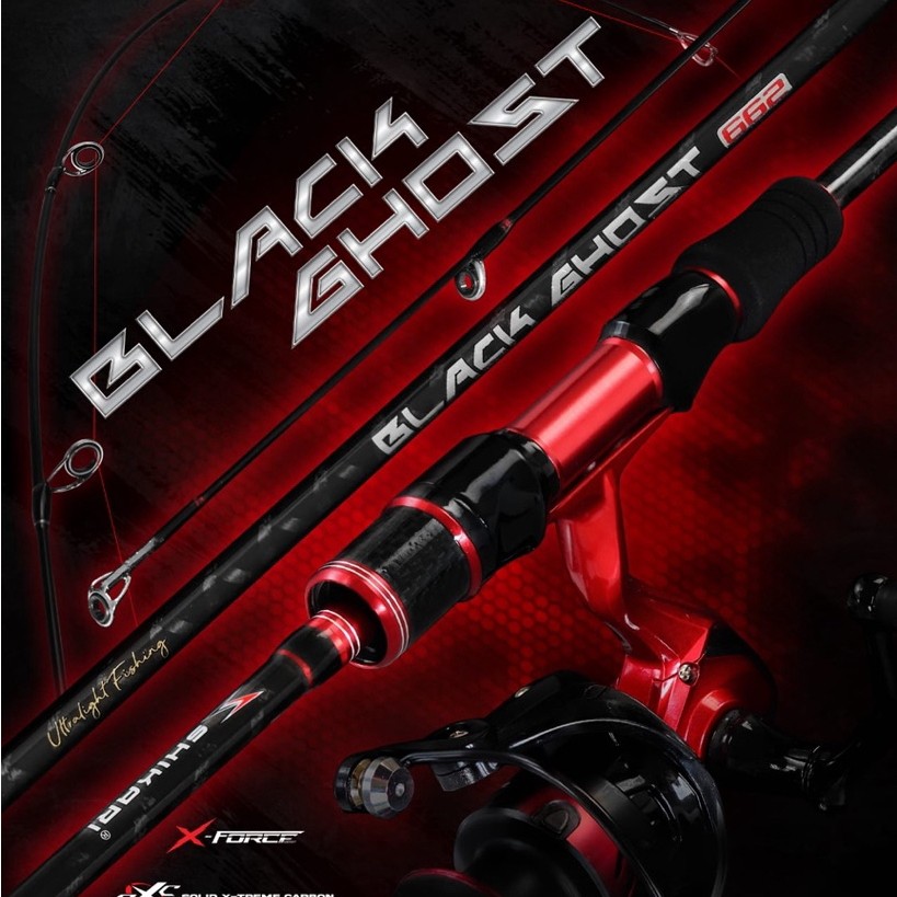 SHIKARI BLACKGHOST 198CM UL SPINNING ROD