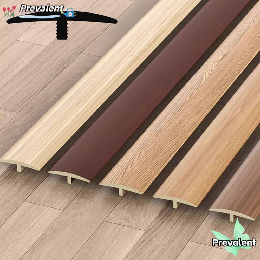 แถบเปลี่ยนพื้น PREVALENT, ฝาครอบเกณฑ์ T-Molding แบบมีกาวในตัว, ลามิเนตยืดหยุ่น PVC Cuttable Divider Strip Doorway